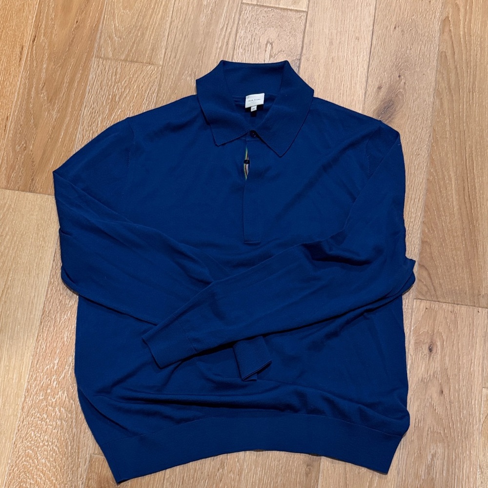 Paul Smith Navy Zip-Up Sweater